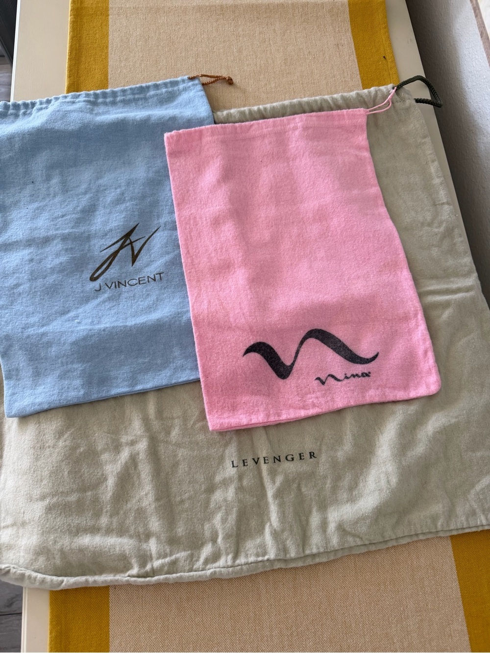Nina dust bag , Levenger handbag cover, J.Vincent shoes bag